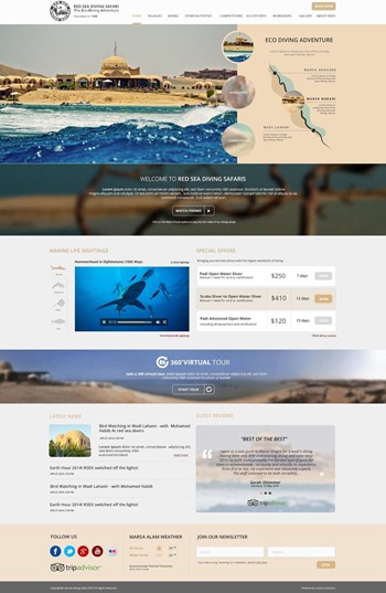 Red Sea Diving Safari Website